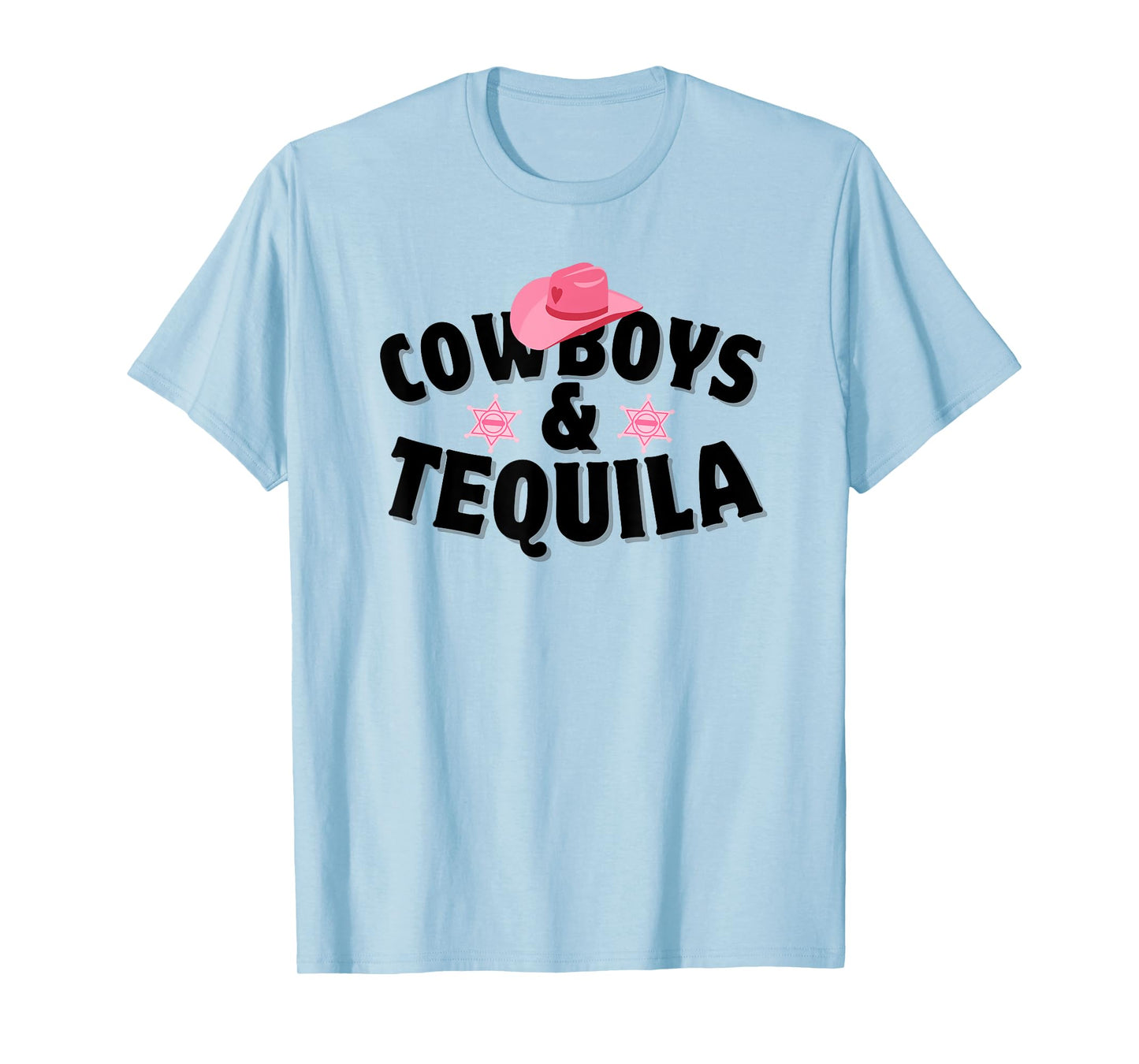 Womens Western Cowgirl Country Music Cowboys And Tequila T-Shirt