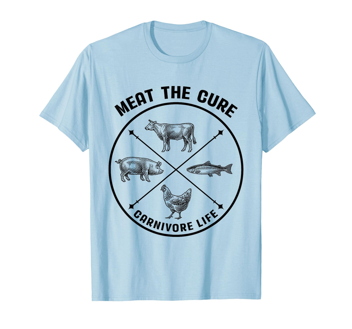 Meat The Cure Carnivore Life Animal Funny T-Shirt