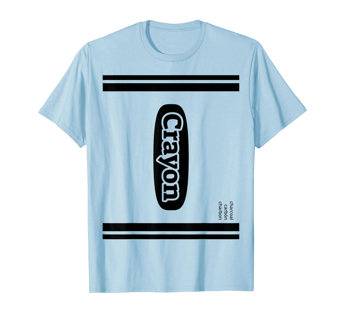 Crayon Charcoal Gray Group Costume T-Shirt