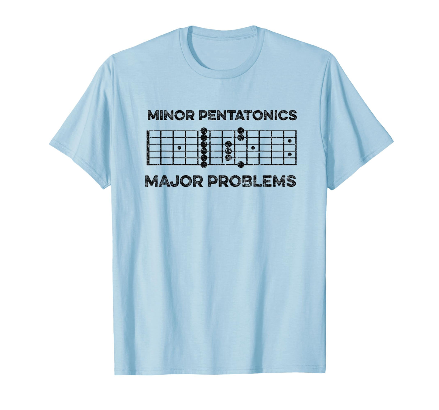 Blues Guitar Meme Minor Pentatonic Graphic Guitar Players T-Shirt