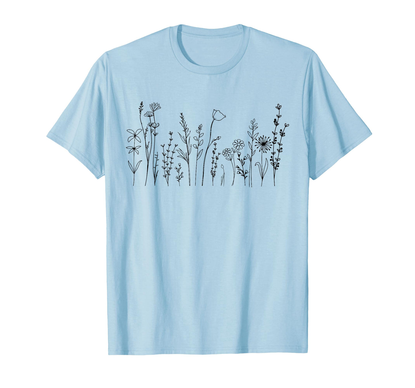 Vintage Flower Graphic For Women Wildflower Floral Gardening T-Shirt