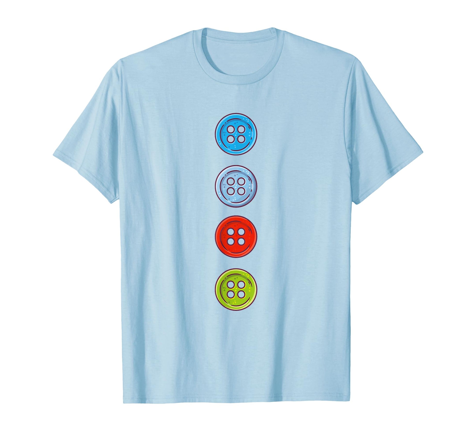 Four Groovy Buttons Blue Cat Funny Halloween Costume Kids T-Shirt - T-Shirt | Light Blue