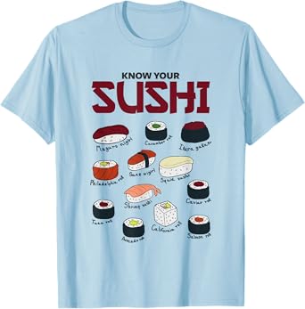 Know Your Sushi! Funny Sushi Lover T-Shirt