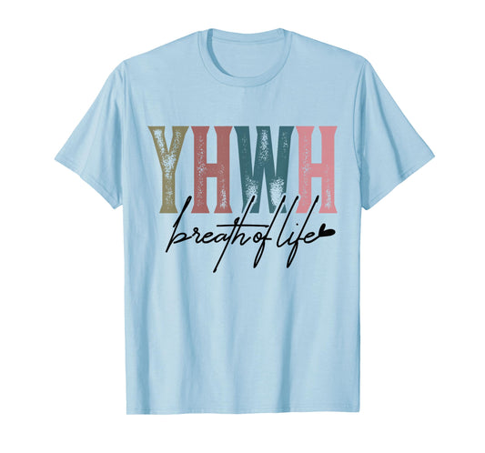 YHWH Breath of Life - Retro Christian God Yahweh Bible T-Shirt
