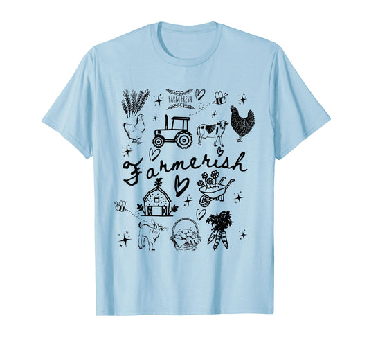 Funny Farmer Farmerish for homesteader farming For Women T-Shirt