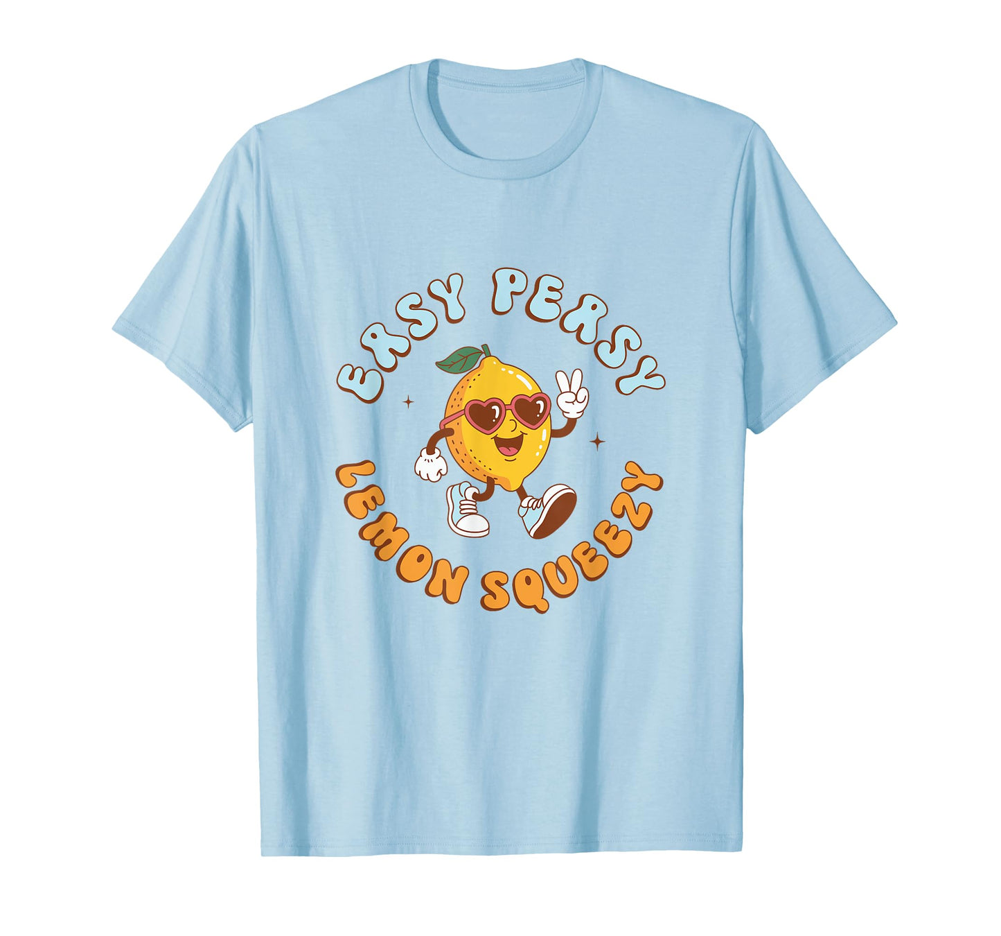 Funny Easy Peasy Lemon Squeezy Retro Summer Vacation T-Shirt