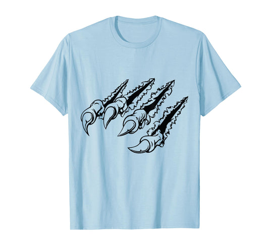 Tiger Cat Claw Mark Wild Animal Scratch Claw T-Shirt Men Tee T-Shirt