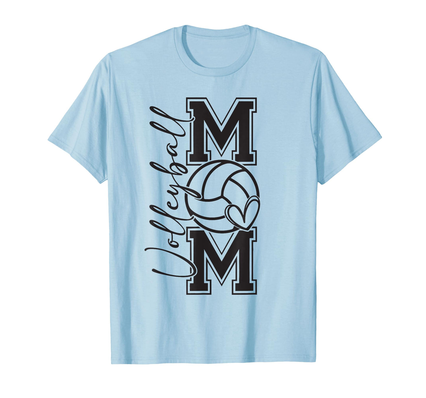 Volleyball Mama Mom Coquette Volleyball Bow Game Day Mother T-Shirt