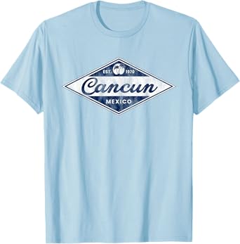 Vintage Cancun Palm Trees retro 70s Surfer Mexican Vacation T-Shirt