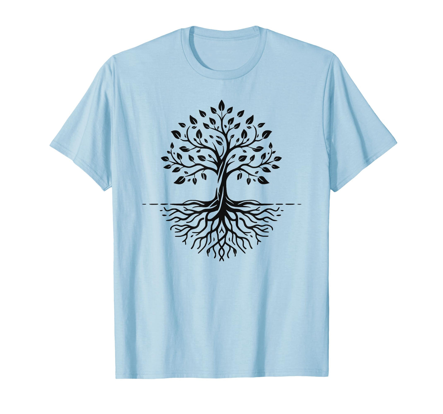 Minimalist Tree With Roots T-Shirt