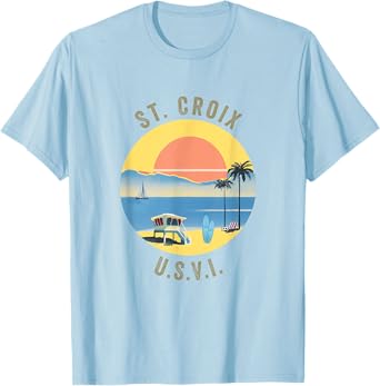 St. Croix Souvenir Apparel - Retro Vintage St. Croix T-Shirt