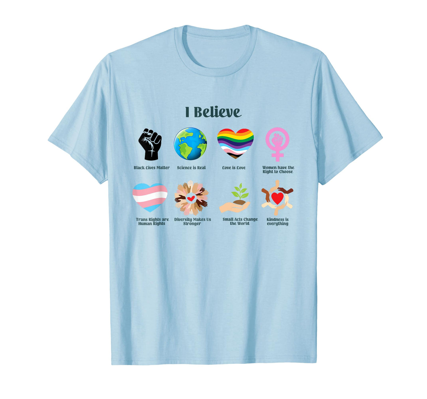 LGBTQ+ I Believe Black Lives Matter Love Is Love Trans Right T-Shirt