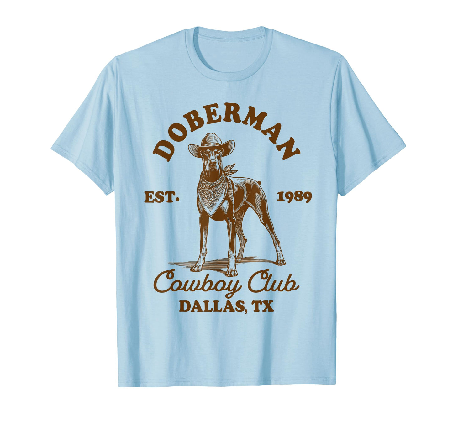 Doberman Lover Doberman Mom Western Doberman Cowboys Club T-Shirt