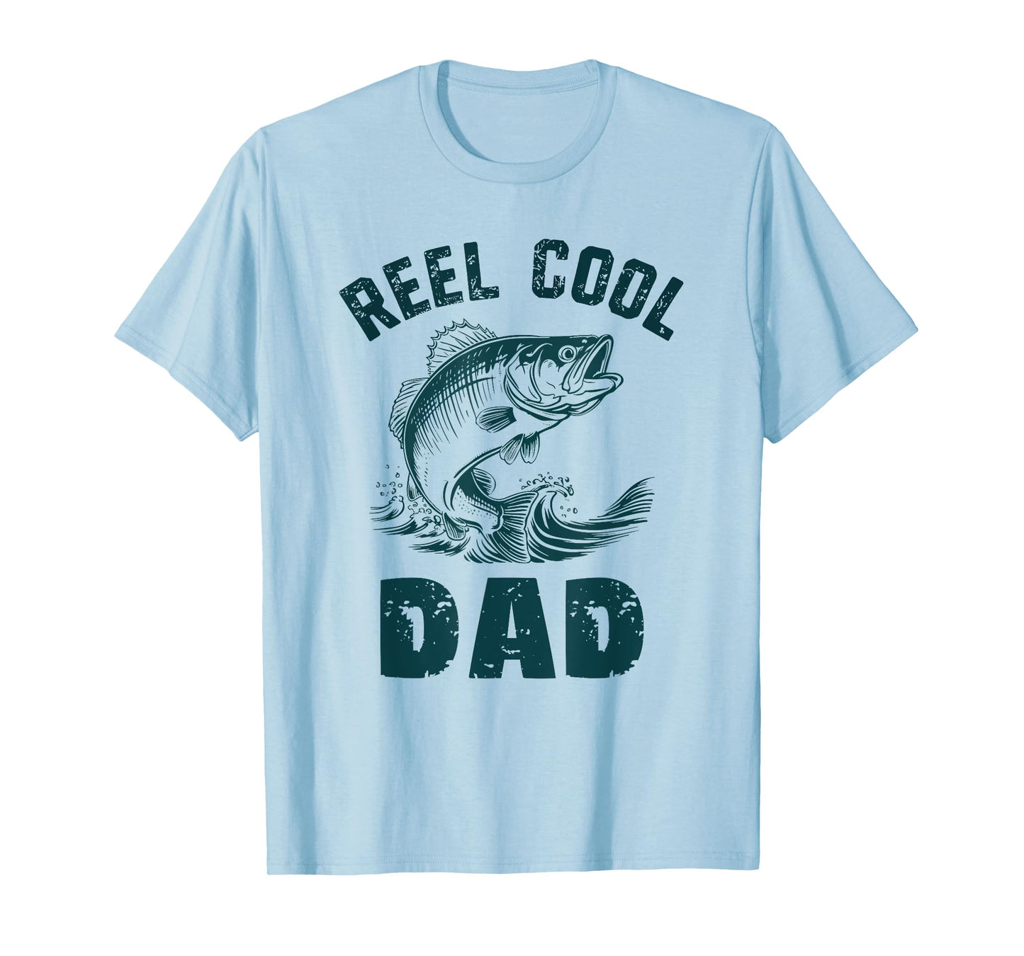 Reel Cool Dad Fishing Grandpa Vintage Style Daddy Father T-Shirt