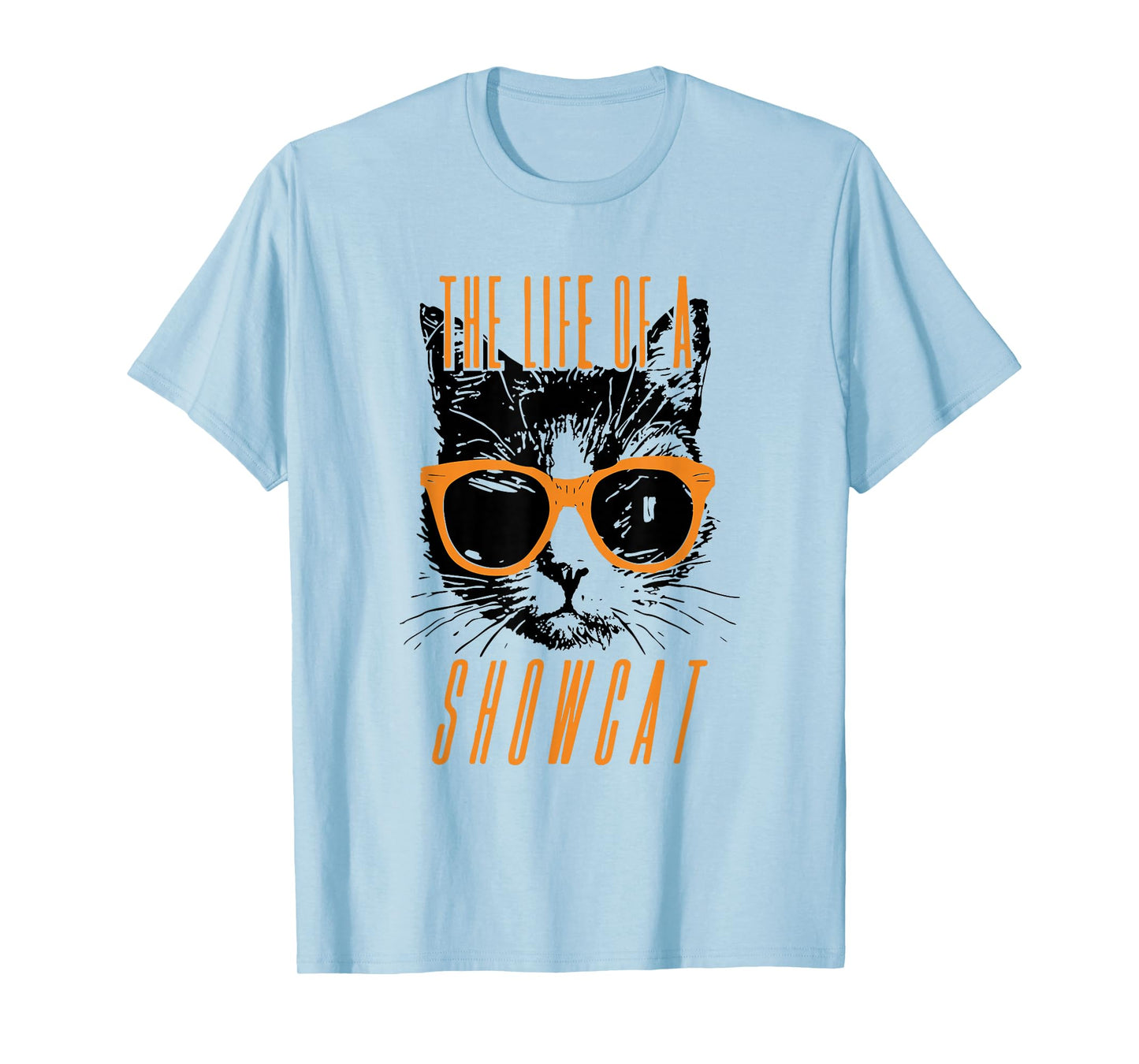 Funny Cat Lover The Life of A Showcat Cute Orange Girl Women T-Shirt