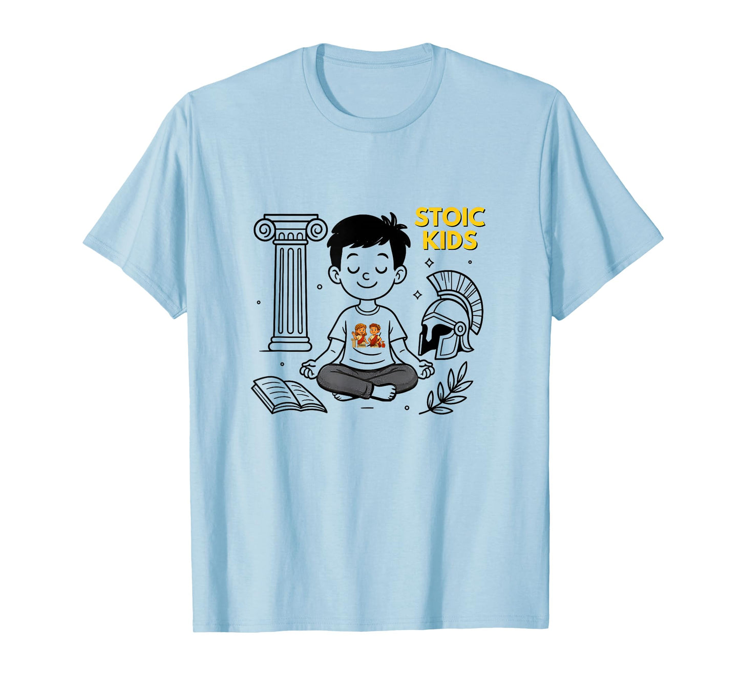 Stoic Kids T: Ancient Wisdom, Calm, Courage and Character T-Shirt