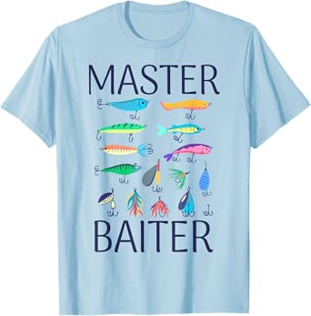 Fishing-Shirt Kids Toddler Boys Girls Master Baiter Funny T-Shirt