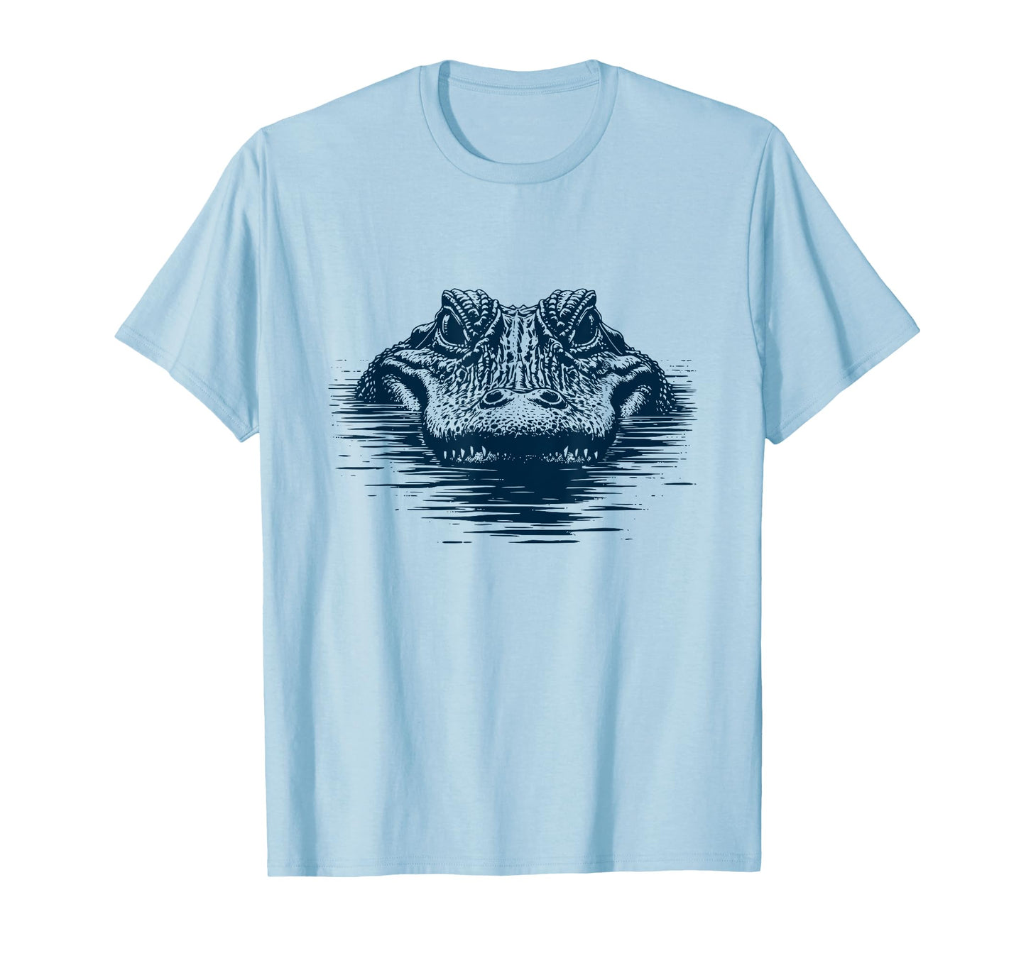 Just Chillin’ Gator - Minimal Alligator Eyes Above Water T-Shirt
