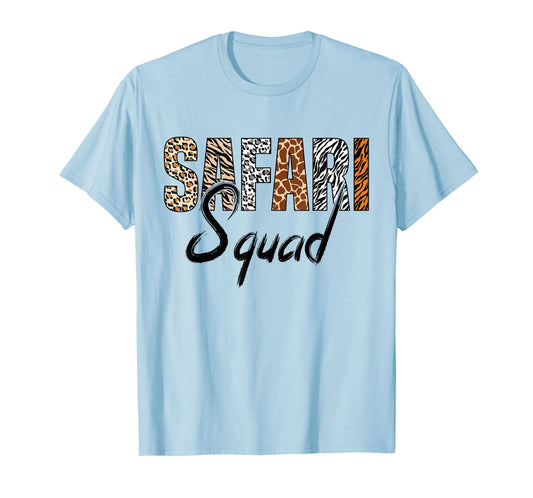 Safari Squad Safari Animals Wildlife Matching Family Zoo T-Shirt