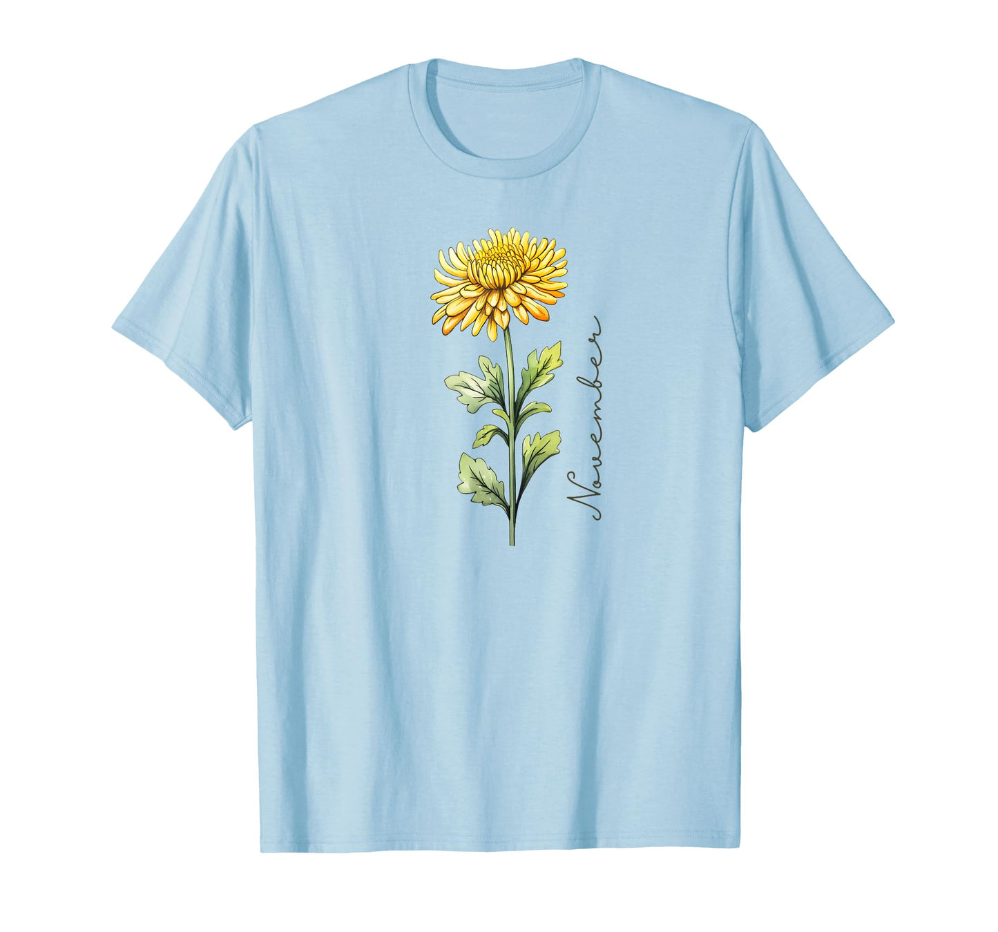 November Birthday Chrysanthemum Birth Flower T-Shirt