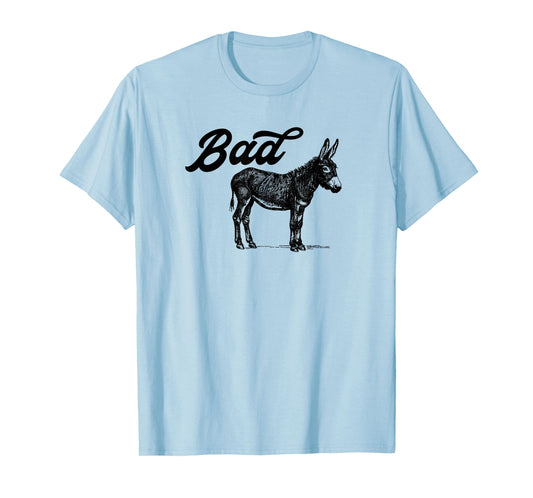 Bad Ass Vintage Distressed Retro Donkey Mule Burro T-Shirt