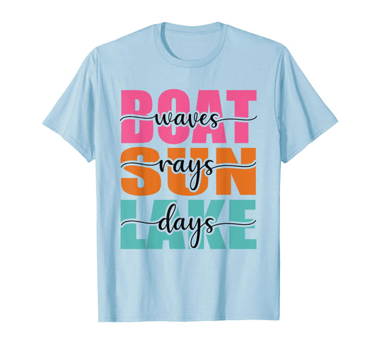 Lake Life Boating Adventures & Mountain Wilderness T-Shirt