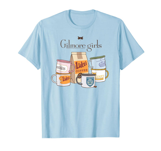 Gilmore Girls Coffee and Mugs with Logo TV Show T-Shirt