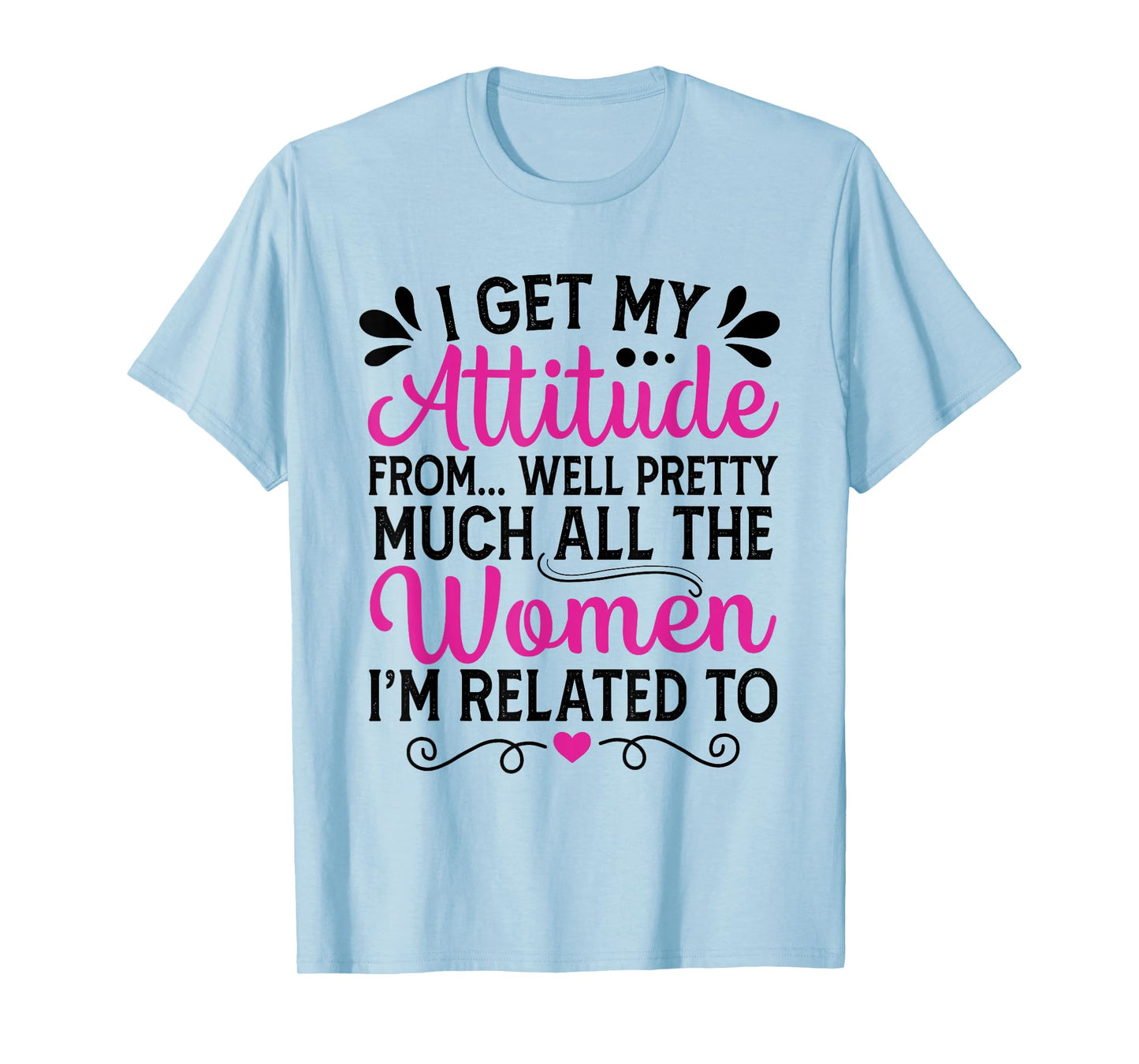 I Get My Attitude From Women In My Life Toddler Girls T-Shirt