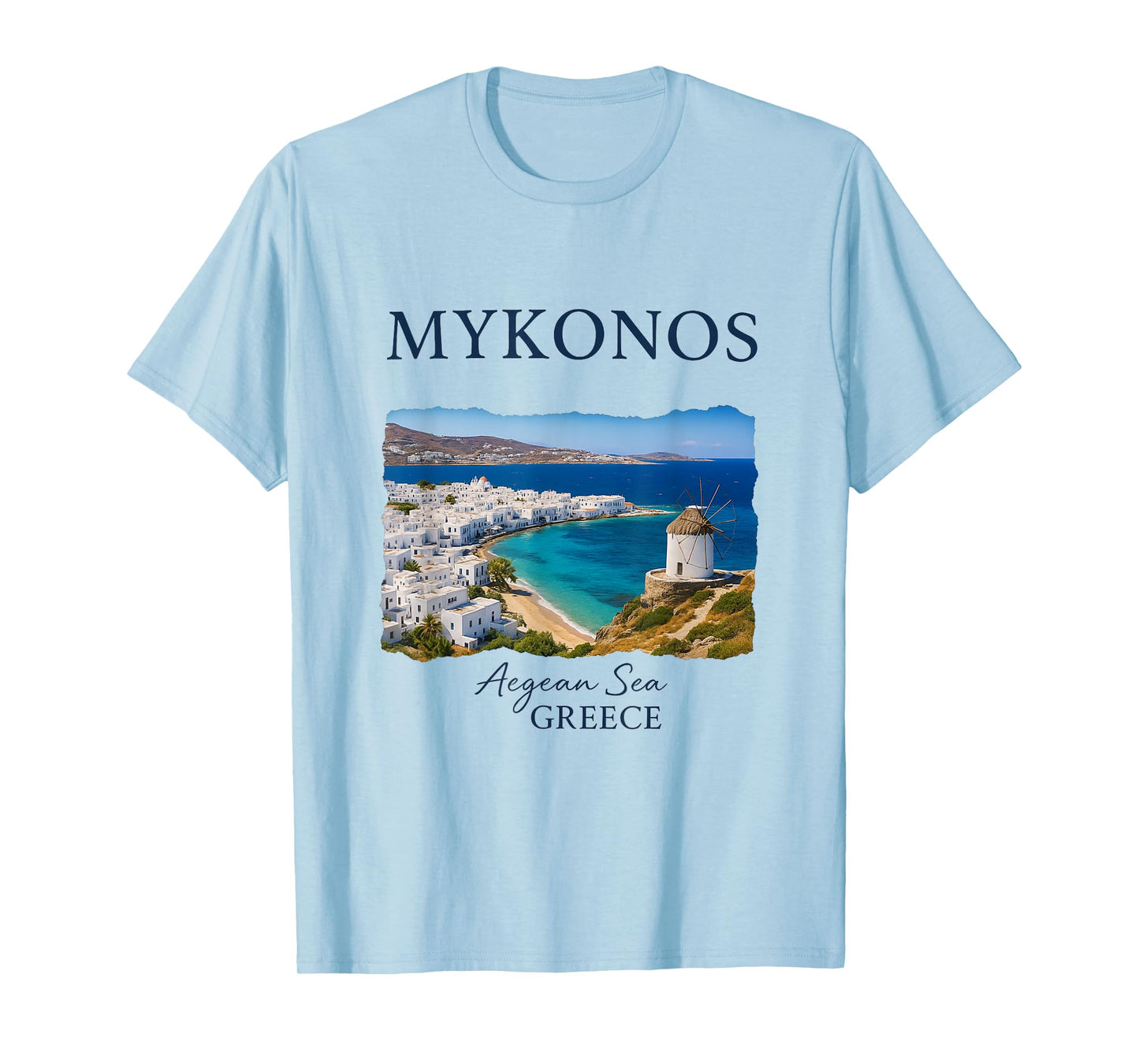 Greek Island Mykonos Vacation Travel Coastal Life T-Shirt
