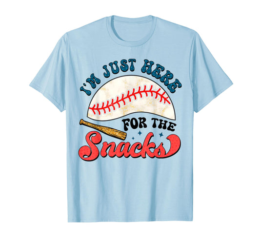Baseball Brother I'm Just Here for the Snacks T-Shirt