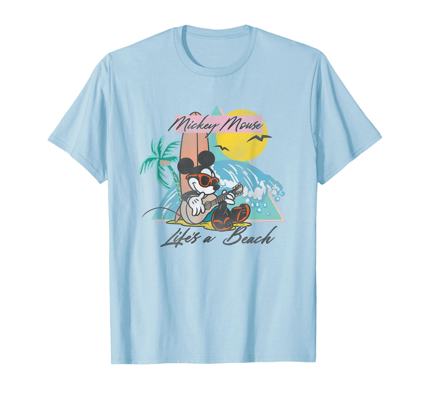 Disney Mickey And Friends Mickey Mouse Life's A Beach Logo T-Shirt