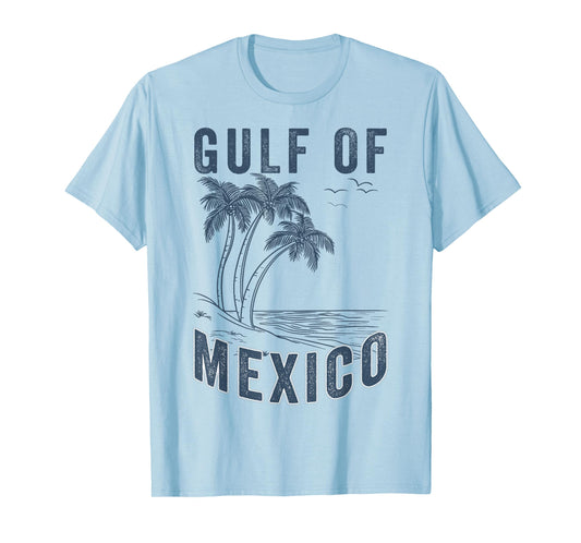 Gulf Of Mexico Minimalist Beach Retro Vintage Gulf Of Mexico T-Shirt