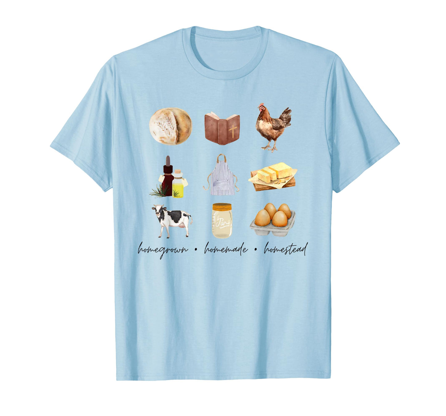 Homegrown Homemade Homestead T-Shirt, Small