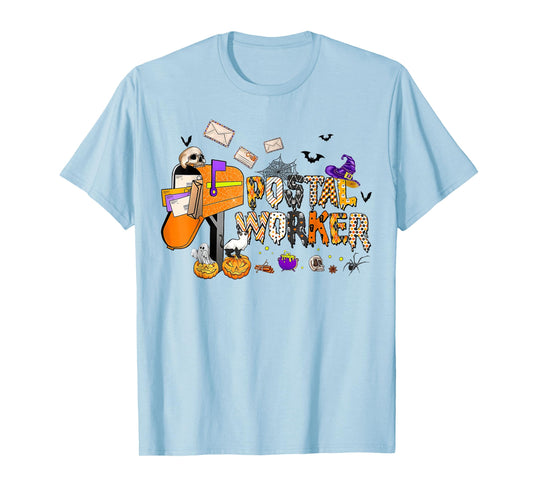 Funny Postal Worker Halloween Costume Mail Lady Post Office T-Shirt