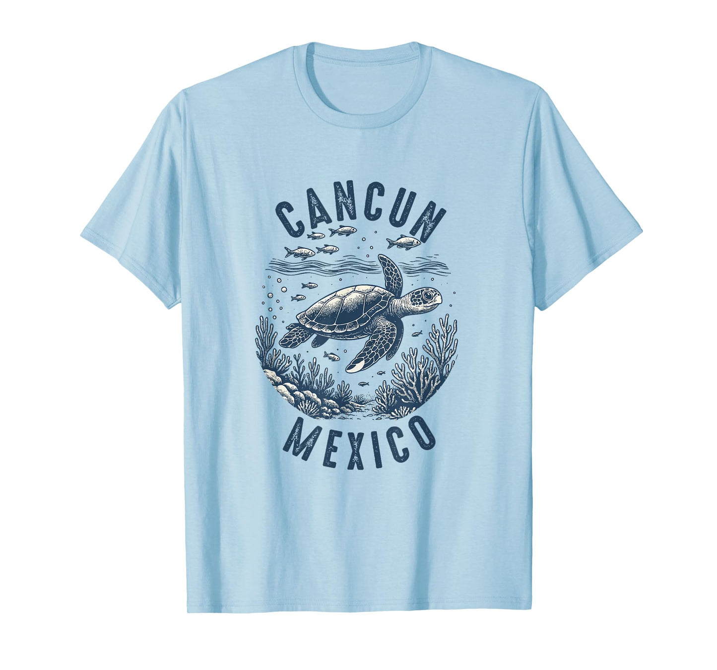 Cancun Mexico Souvenir Family Matching Vacation Sea Turtle T-Shirt