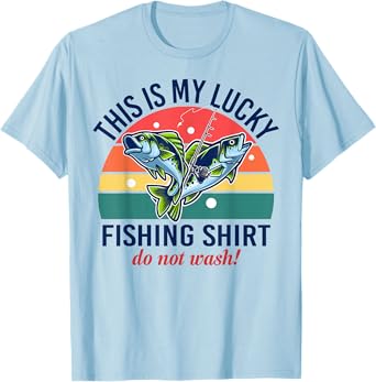 My Lucky Fishing-Shirt Youth Kids Womens Boys Funny Bass T-Shirt