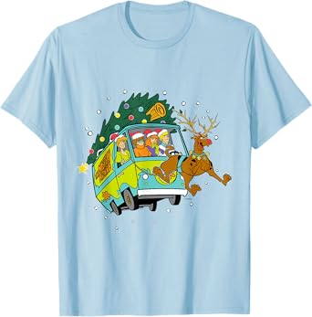 Christmas Scooby Doo Mystery Machine Reindeer Gang T-Shirt