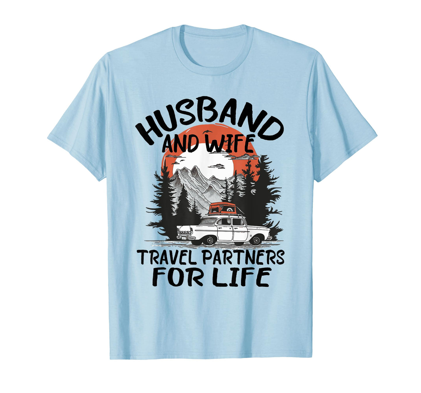 Husband And Wife Travel Partners For Life Couple Matching T-Shirt