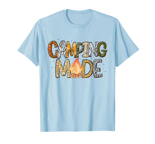 Camping Mode Summer Adventure Campfire Nature Lover Camper T-Shirt