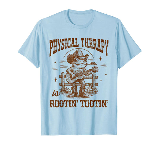 Physical Therapy is Rootin' Tootin' Western Frog Cowboys T-Shirt