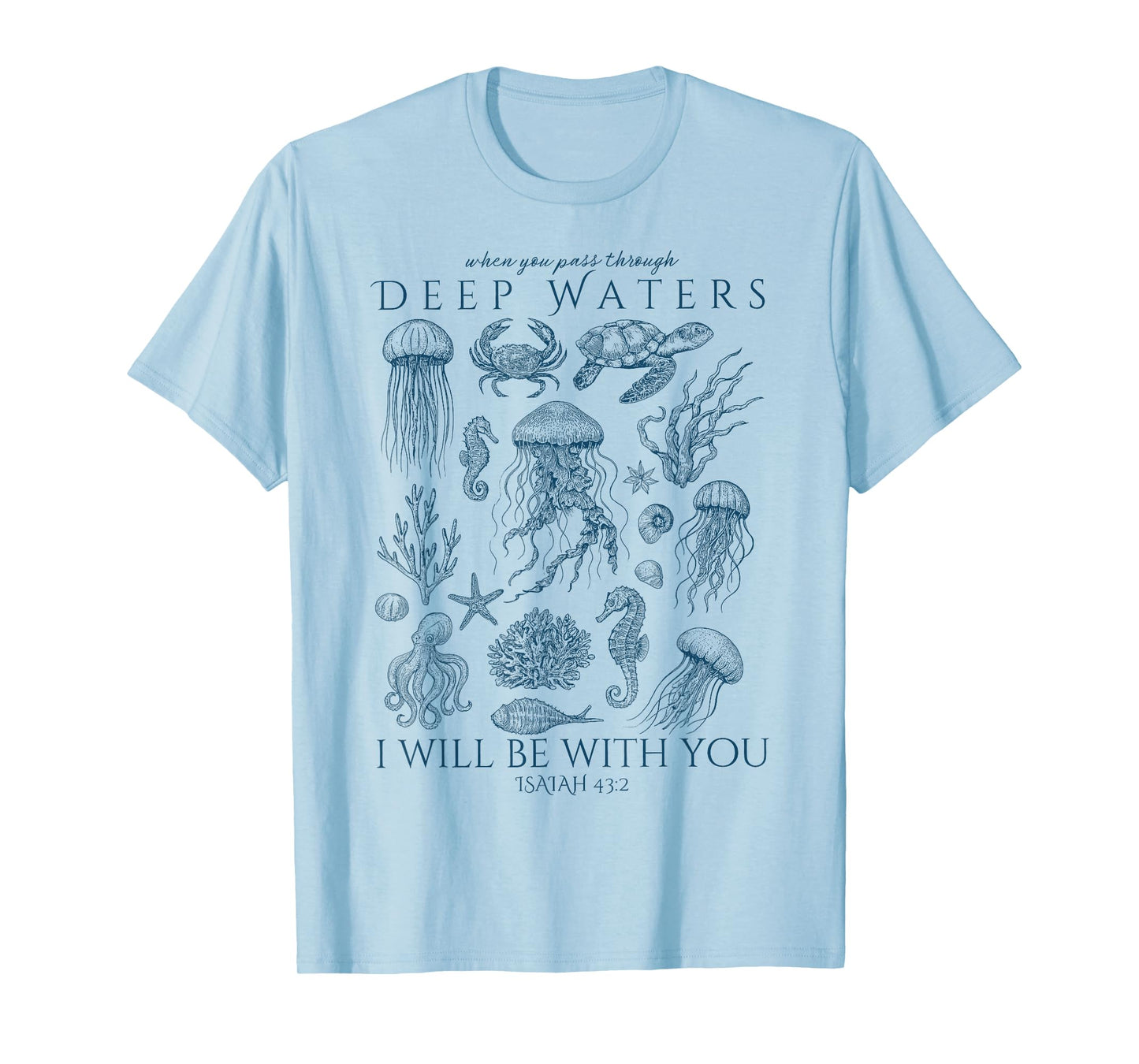 Christian Ocean Animal Coastal Sea Deep Water Life Men Women T-Shirt