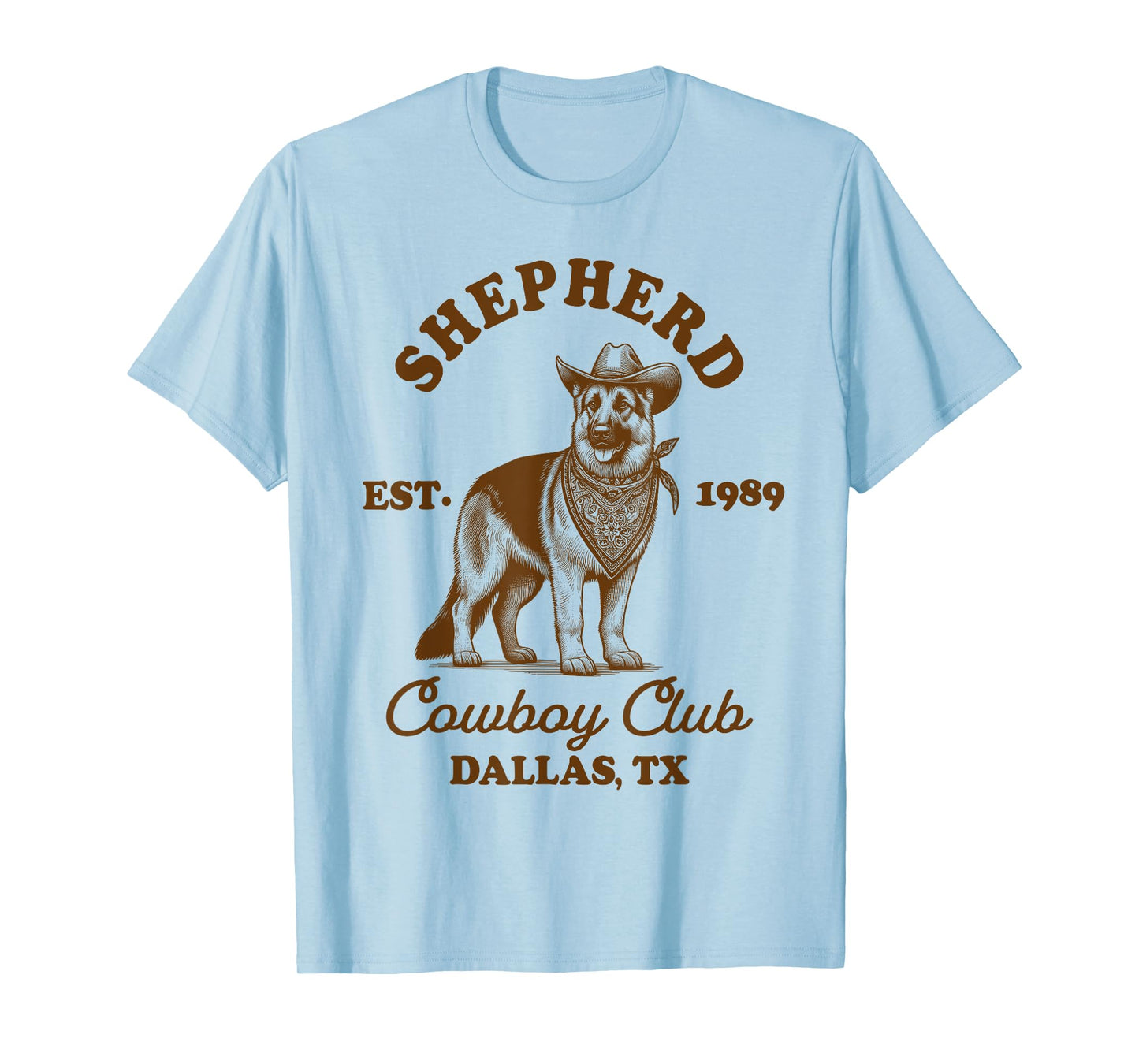 German Shepherd Mom Western Howdy Shepherd Cowboys Club T-Shirt