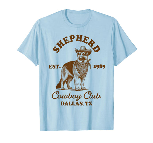 German Shepherd Mom Western Howdy Shepherd Cowboys Club T-Shirt