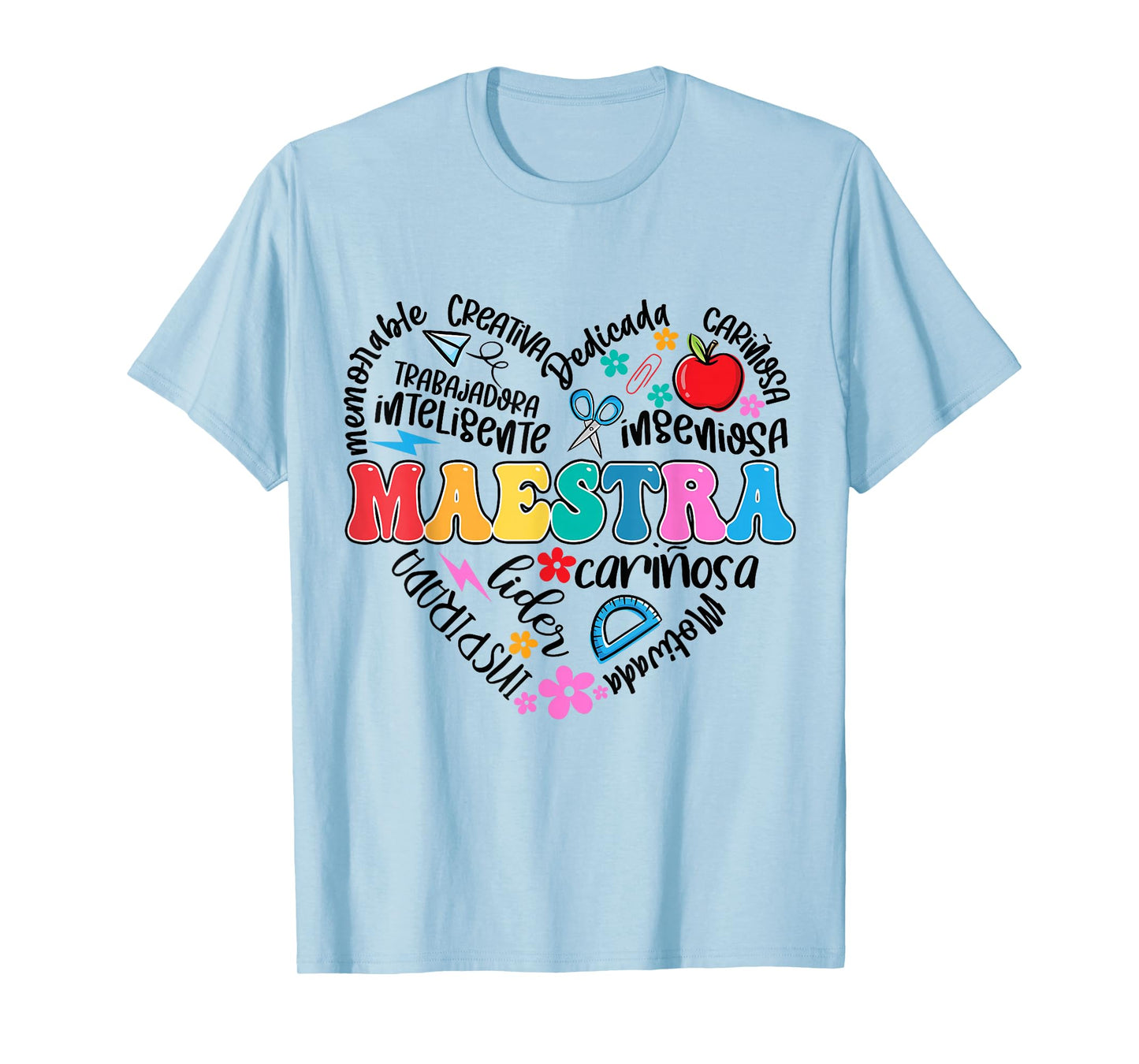 Maestra Spanish Teacher Appreciation Bilingual Teaching Life T-Shirt
