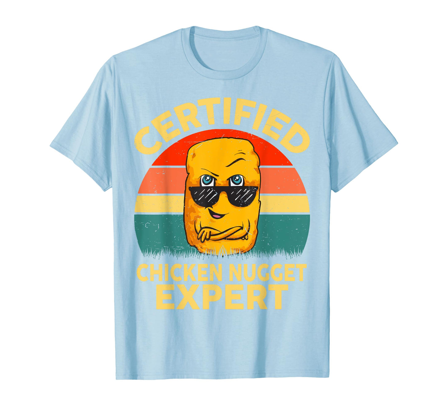 Boys Certified Chicken Nugget Expert Funny Chicken Nugget T-Shirt