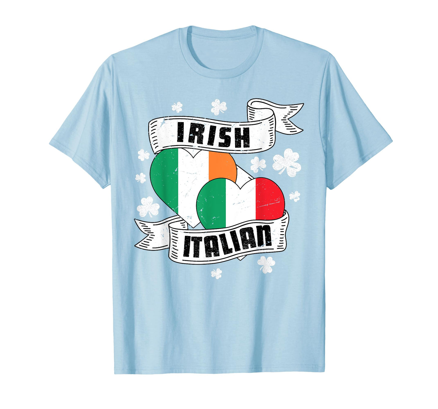 Half Irish Half Italian Ireland Italy Flag St Patrick's Day T-Shirt