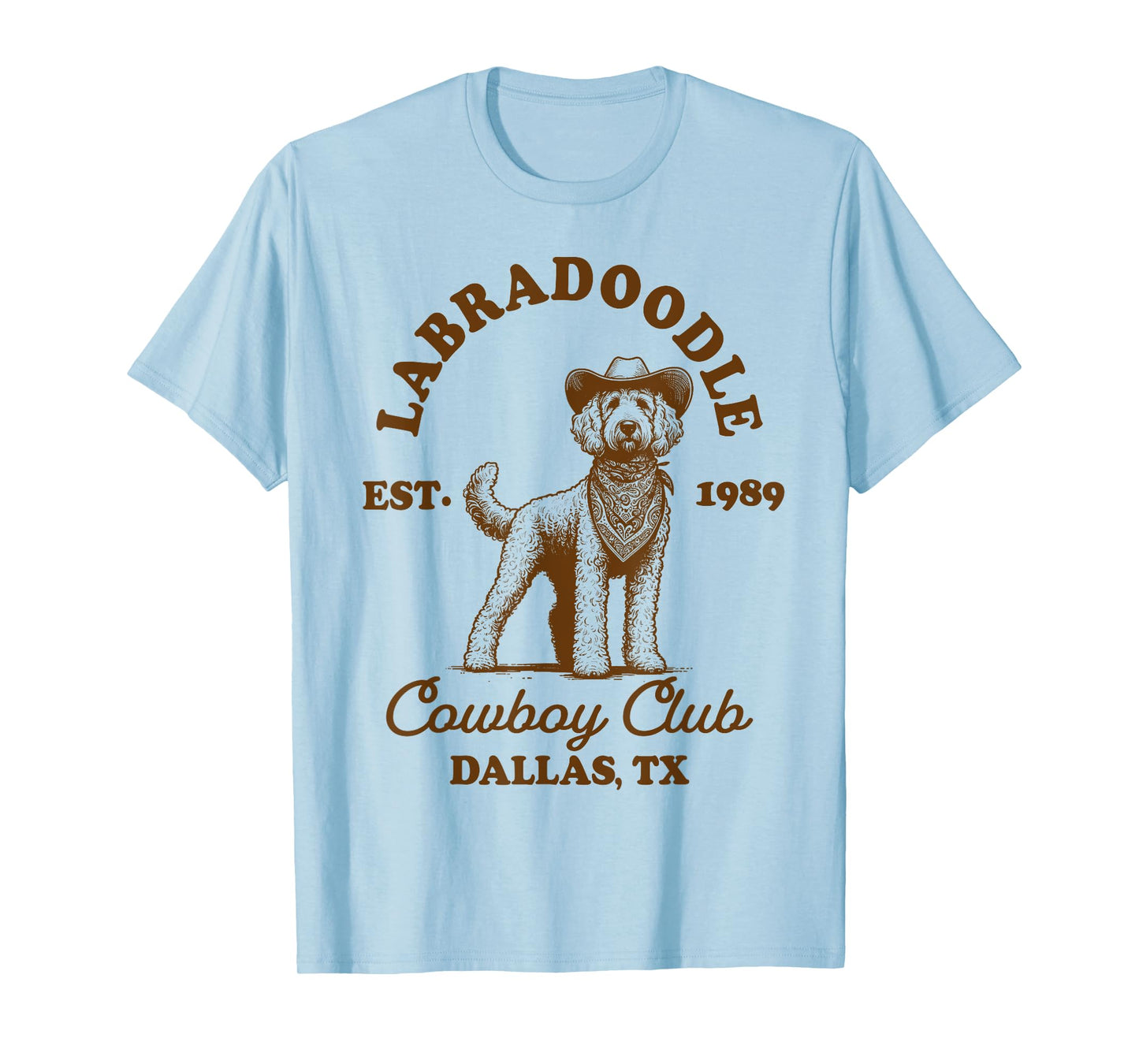 Labradoodle Mom Western Howdy Labradoodle Cowboys Club T-Shirt