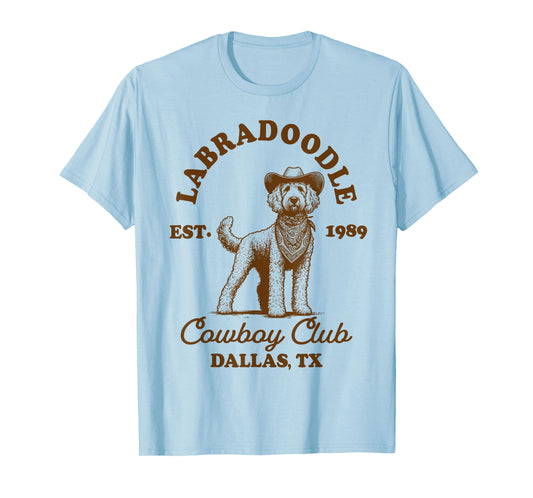 Labradoodle Mom Western Howdy Labradoodle Cowboys Club T-Shirt