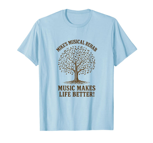 Music Makes Life Better Tree T-Shirt
