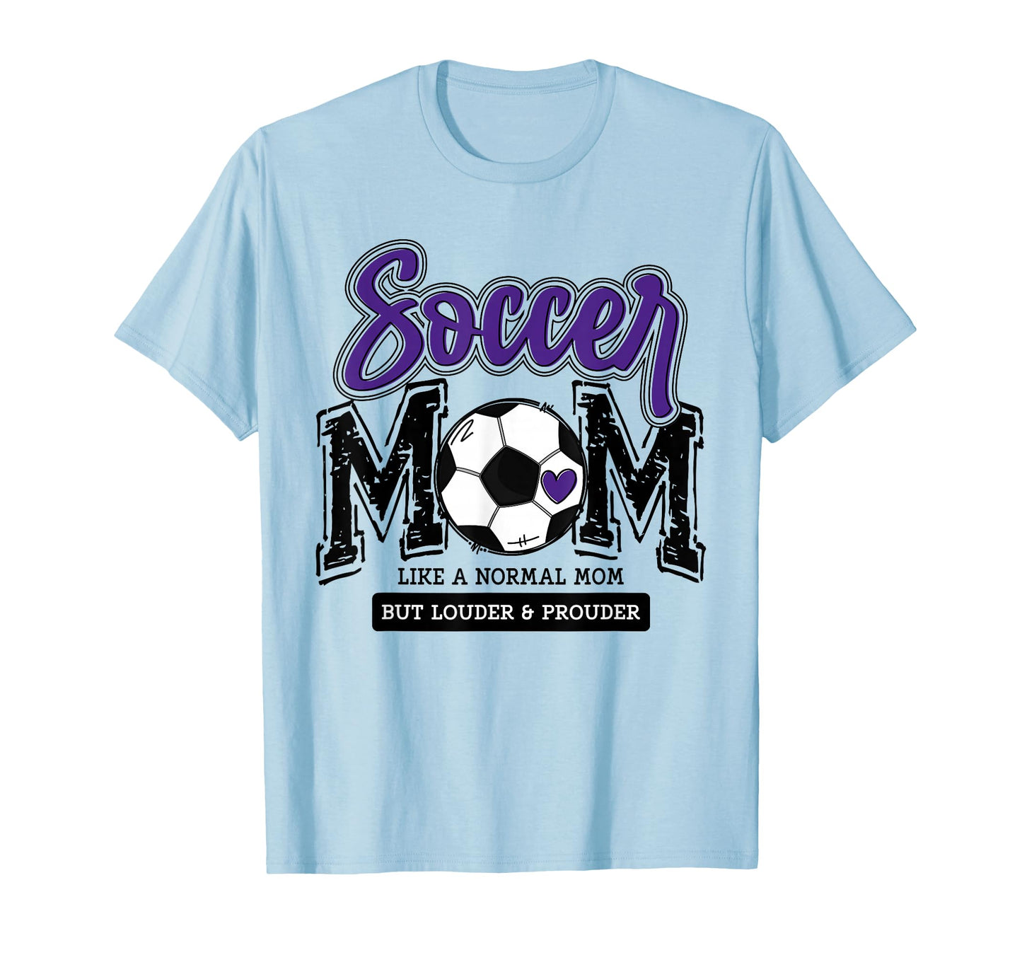 Soccer Mom Purple Soccer Player Calls Me Mama Soccer Team T-Shirt